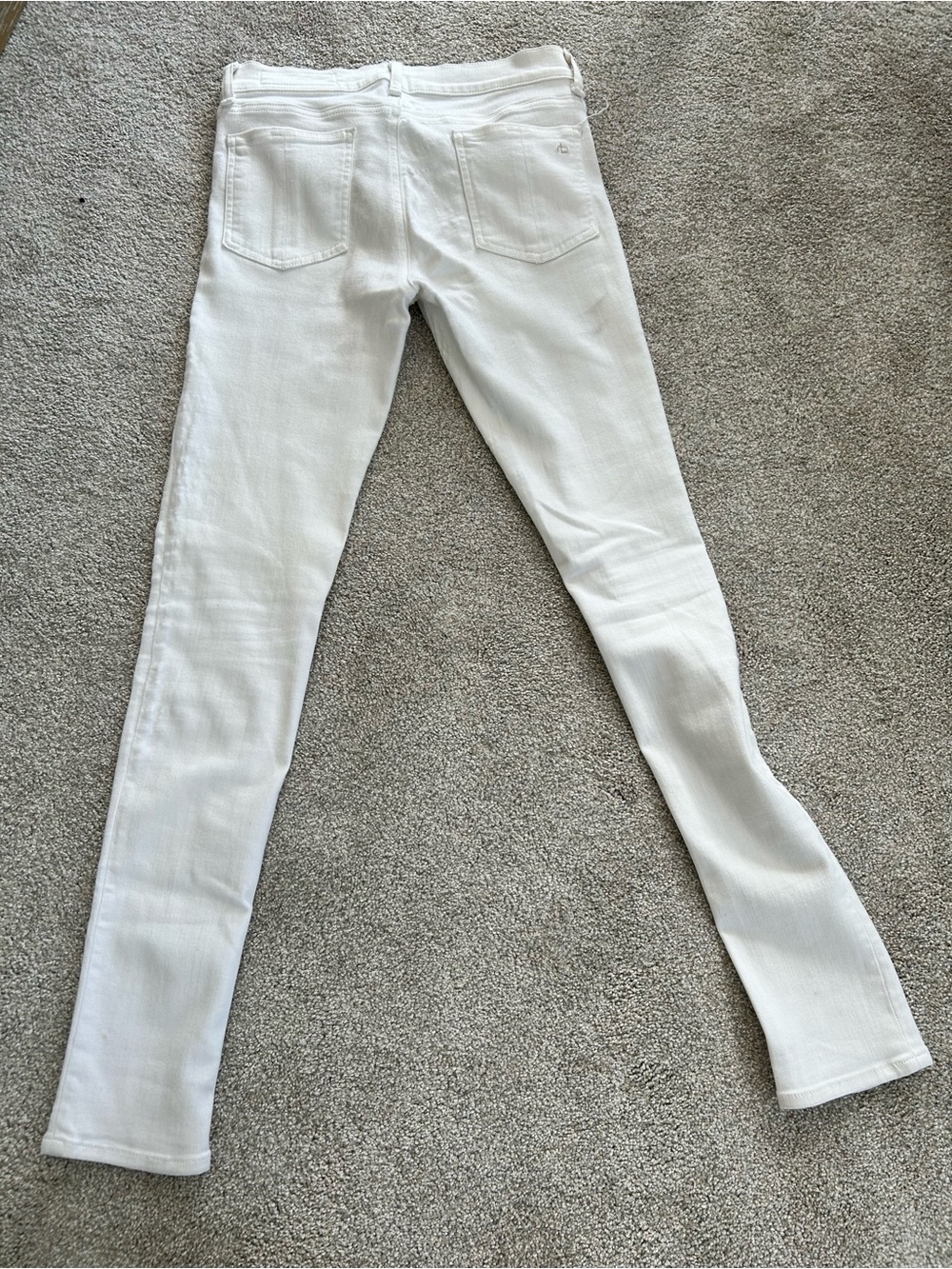 rag & bone White Low-Rise Jeans